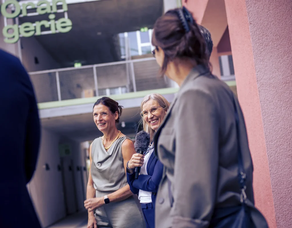 Talk beim Grand Opening im Kreativ Quartier Potsdam | Foto: Karoline Wolf